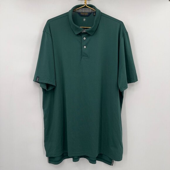 Polo Golf Ralph Lauren Men’s Performance Polo Shirt Green Wicking Fabric Size XL - Picture 1 of 13